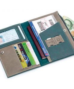 porta documento en biocuero-pasaporte-viaje-vuelos-boleto-avión-extranjero