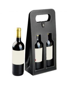 porta licorera en biocuero-cuero-cuerina-vino-pisco-champaña-detalles-regalos corporativos