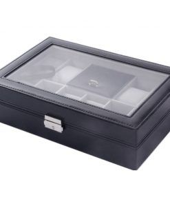 porta reloj en biocuero-cuero-cuerina-tienda-cofre-exhibidor-reloj-hora-elegancia